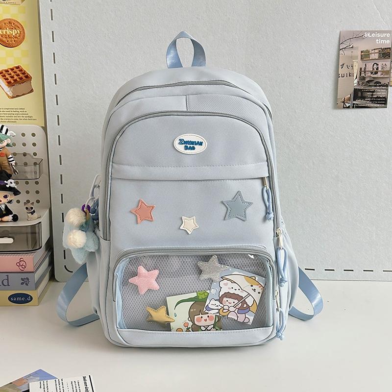 Schoolbag Japanese schoolbag Large capacity junior high school and high school girls Small food intake Pain bag High value niche design backpack