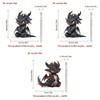 Acrylic Black Dragon Cartoon Car Charm Pendant For Stylish Vehicle Decoration