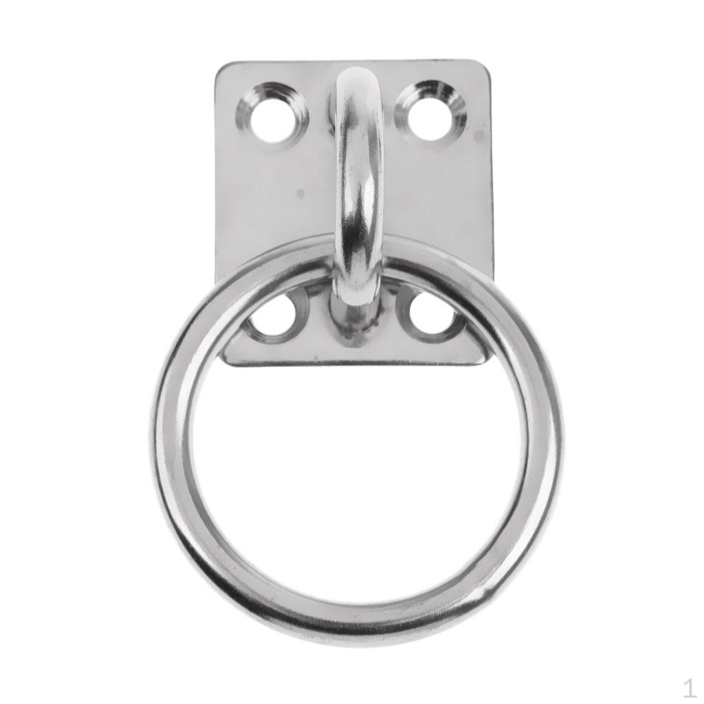 

Marine Boat Square Pad Eye Plate Hook with Stainless Steel 8mm