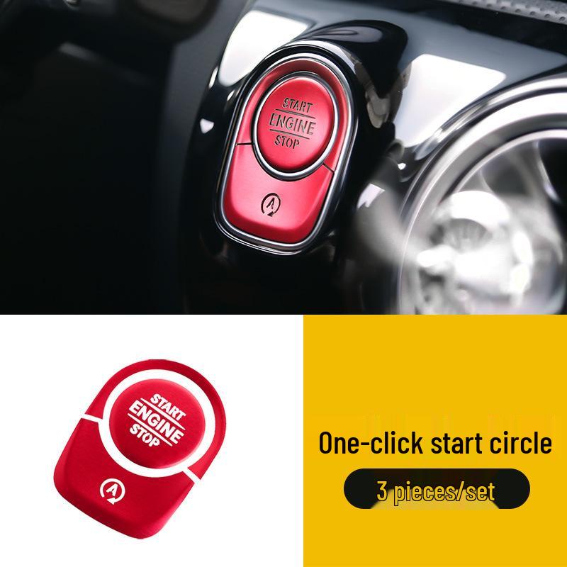 One-Key Start Interior Decor Stickers for Mercedes GLB200, GLA, CLA, A-Class, A180L, A200L