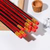 HB Hexagonal Sketching Pencils with Erasers - Ideal for Children's Learning and Art Projects