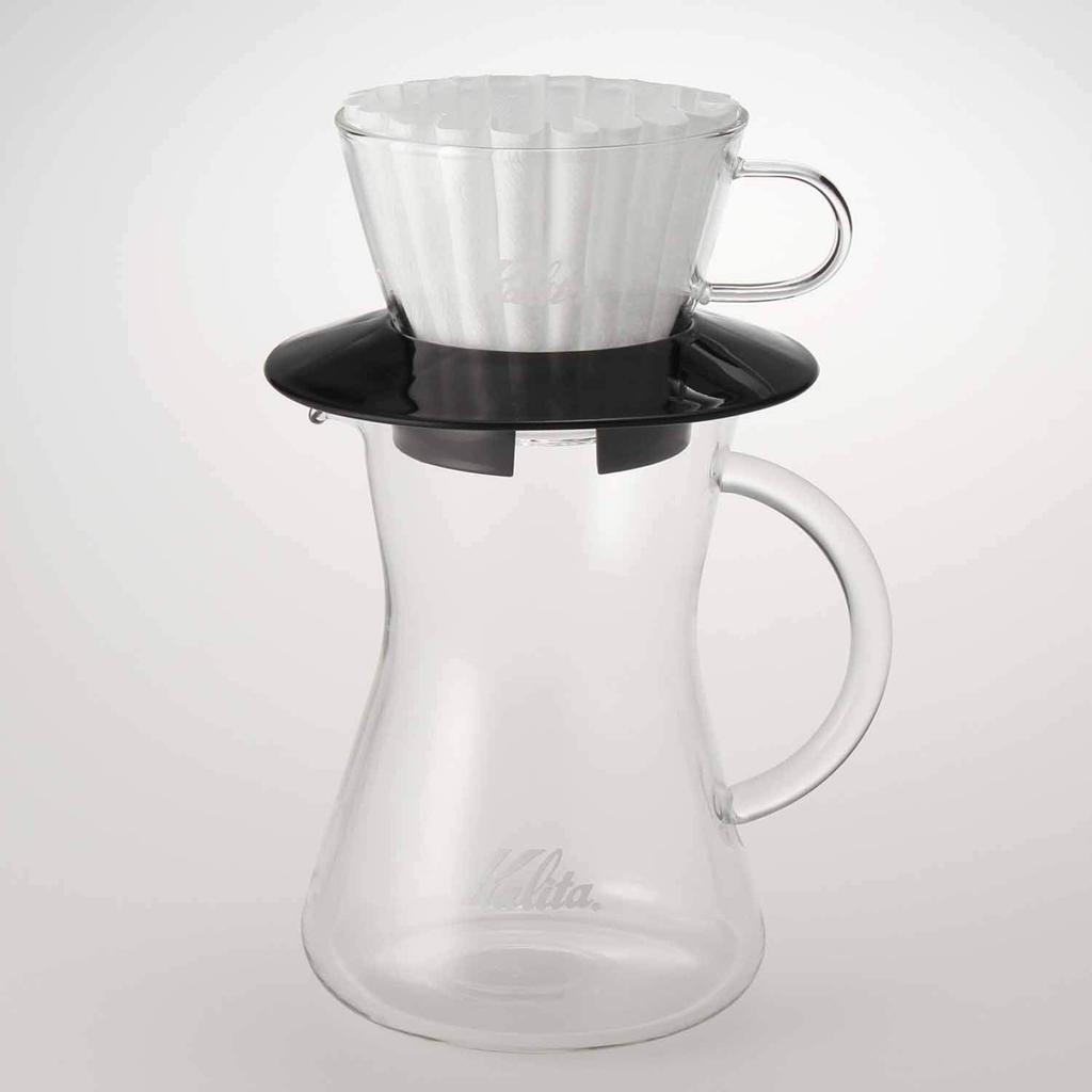 Kalita Kaffeekanne, Hitzebeständiges Glas, 300ml, Konische Kanne 300 #31286, Mikrowellengeeignet, Kaffeeglas, Stilvoll, Perfekt für Cafés und Kaffee