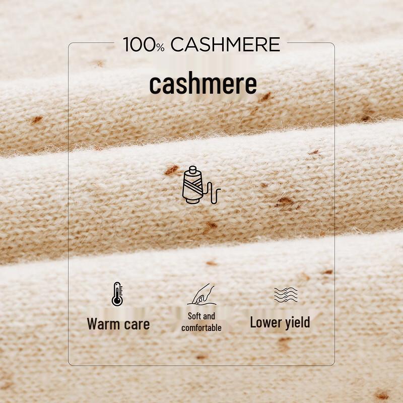 Komonboka 100% Cashmere Fair Isle Crewneck Sweater