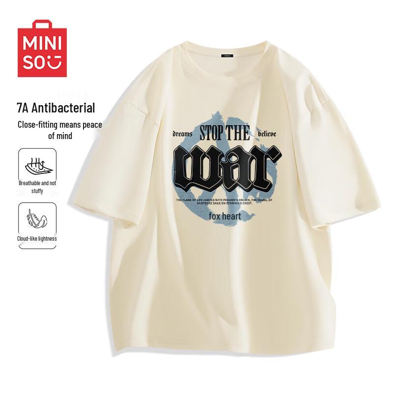 MINISO Men s 7A Antibacterial Short Sleeve T-Shirt 3XL