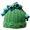 Knitted Hat Cats Ears Lily Of The Valley Crochet Hat Women Winter Snow Hat for Girl Skiing Cycling Snowboarding Travel