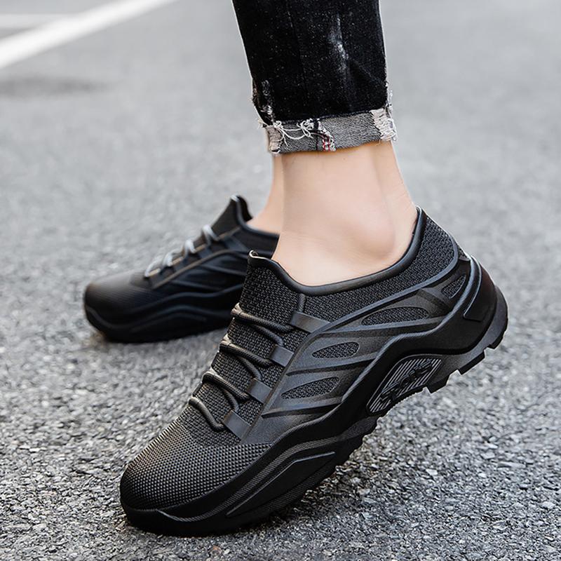 Men's Rain Boots Flat Waterproof Wear-resistant Kitchen Car Wash Work Shoes Outdoor Male Sneakers Men's Light Fishing Shoes