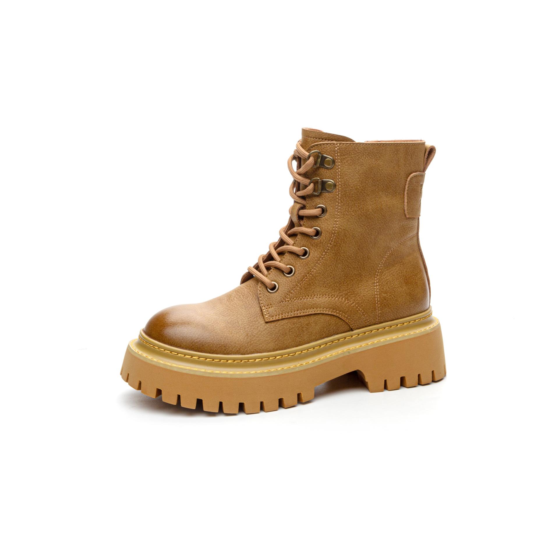 

Кожаные ботинки Martin женские 2025 осень новые на толстой подошве в британском стиле короткие ботинки женские маленькие ретро универсальные одинарные ботинки 35