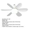 Ceiling Fan with Remote Control 30/40W LED Lighted Ceiling Fan Dimmable Fan Light with Timer Quiet 6 Blades Socket Ceiling Fan Universal Lamp