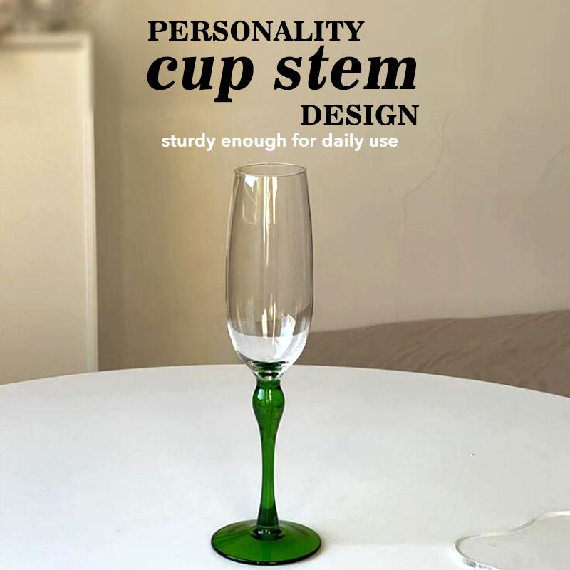 Vintage Champagne Goblet 8.4(fl.oz) Sparkling Wine Glasses Drink Ware Home Bar Suitable For Birthday Christmas And Wedding Gifts