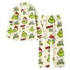 Women's Casual Long Sleeve Set with Pants, Holiday Print, Comfortable Loungewear for Home