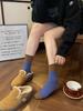 Women's Mid-Calf British Style Retro Socks - Fine Stripe Wave Pattern, Ins Fashion Versatile, College Style