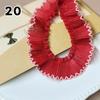 1M Lace Ribbon Sheer Chiffon Elastic Ruffle Ribbon Lace Trim for Dress Diy Apparel Sewing Fabric Wedding Party Accessories New