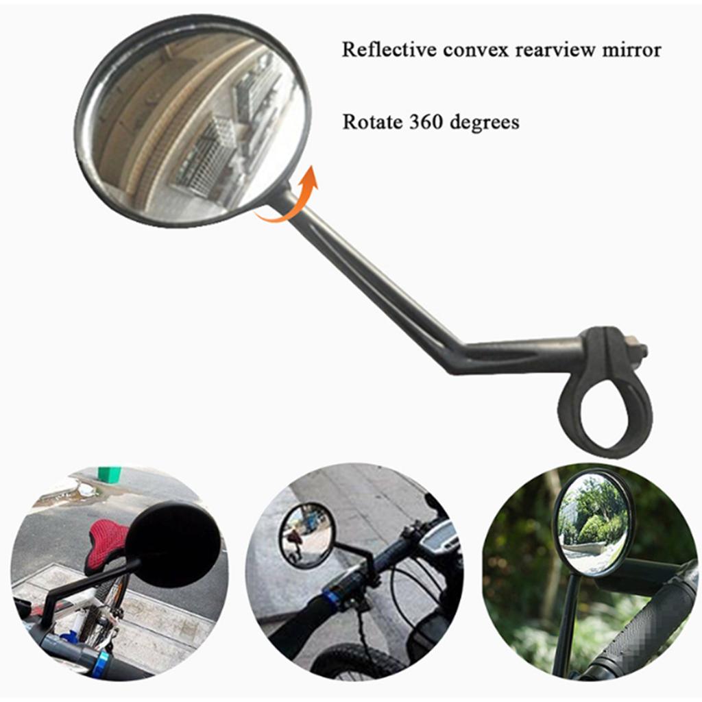 Universelles Fahrradspiegel Lenkerspiegel Rückspiegel 360 Grad Verstellbarer Lenkerspiegel für Fahrräder Motorräder