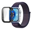 Pasek Nylonowy+Etui PC do Huawei Watch Fit 3/4/4 Pro Chroniące przed Upadkiem+Wygodna Oddychająca Opaska na Nadgarstek Correa