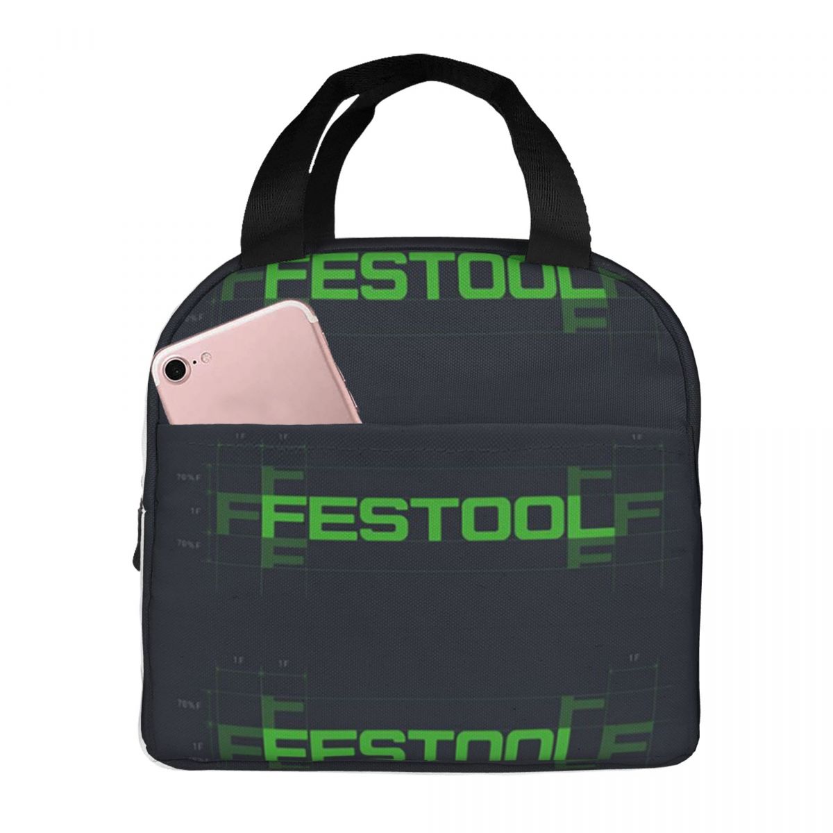 Festool Powertool Insulated Lunch Bag for Women Kids Portable Food Boxes Thermal Lunch Box Tote One Size