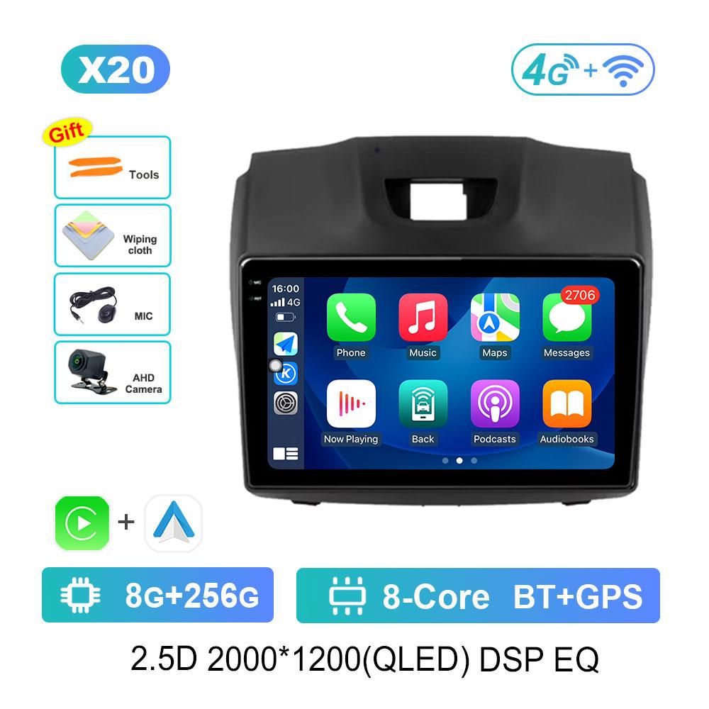 For Chevrolet Holden S10 TRAILBLAZER COLORADO ISUZU DMAX Car Radio Multimedia Player Android System DSP Stereo QLED Screen WiFi