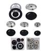 Metal Stove Burner and Knob Set Cooktop Burner Heads and Control Knobs Ranges Burner Caps Metal Texture for Stove