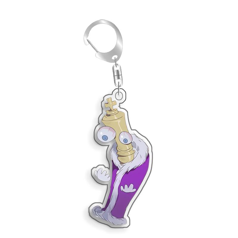 For The Amazing Digital Circus Pomni Kinger Ragatha Gangle Acrylic Selfmade Cute Cartoon Anime Keychain Pendant Toy Gift 5cm