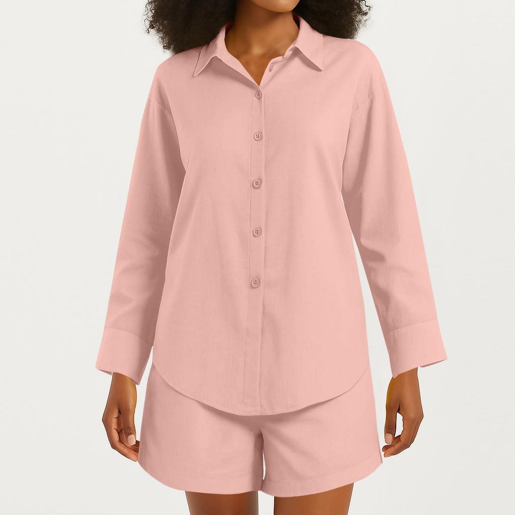 Women's 2 Piece Outfits Sets Ruched Short Sleeve Tops  Wide Leg Pants Tracksuit Sets