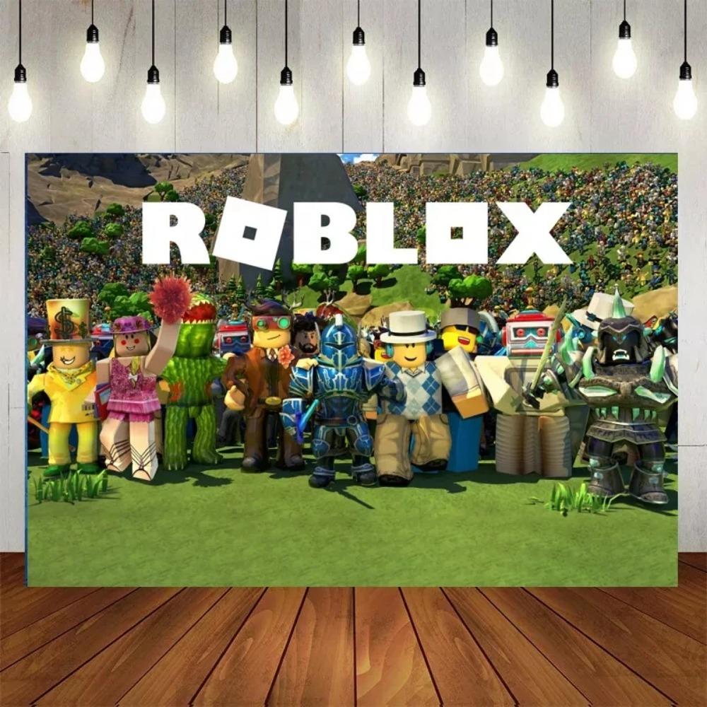 Hot Robot Roblox Dětská Narozeninová Párty Potřeby Sada Jednorázové Nádobí Roblox Papírové Talíře Kelímky Balónky Baby Shower Party Dekorace