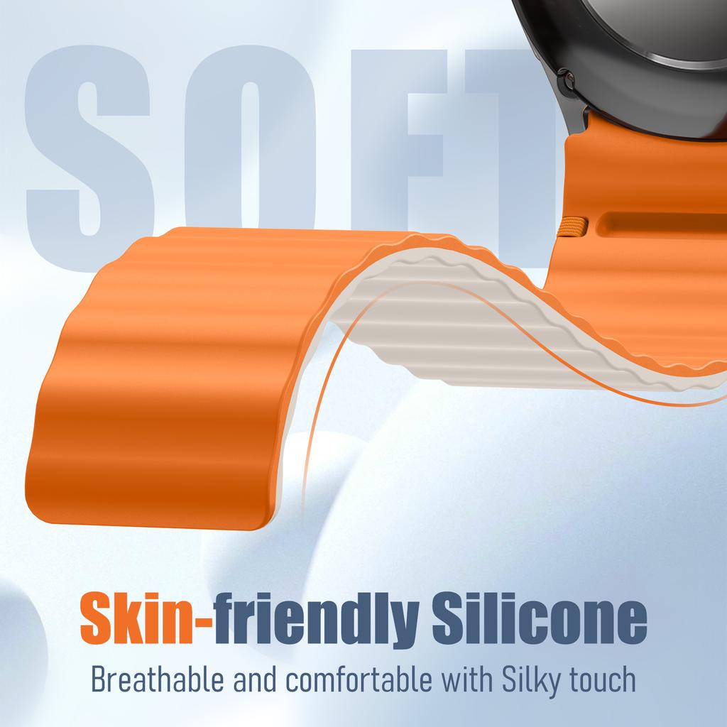 Magnetic Silicone band for Samsung Galaxy Watch 7 FE 6 5 4 Classic 5 Pro 40mm 44mm No Gaps Bracelet correa galaxy watch 7 strap