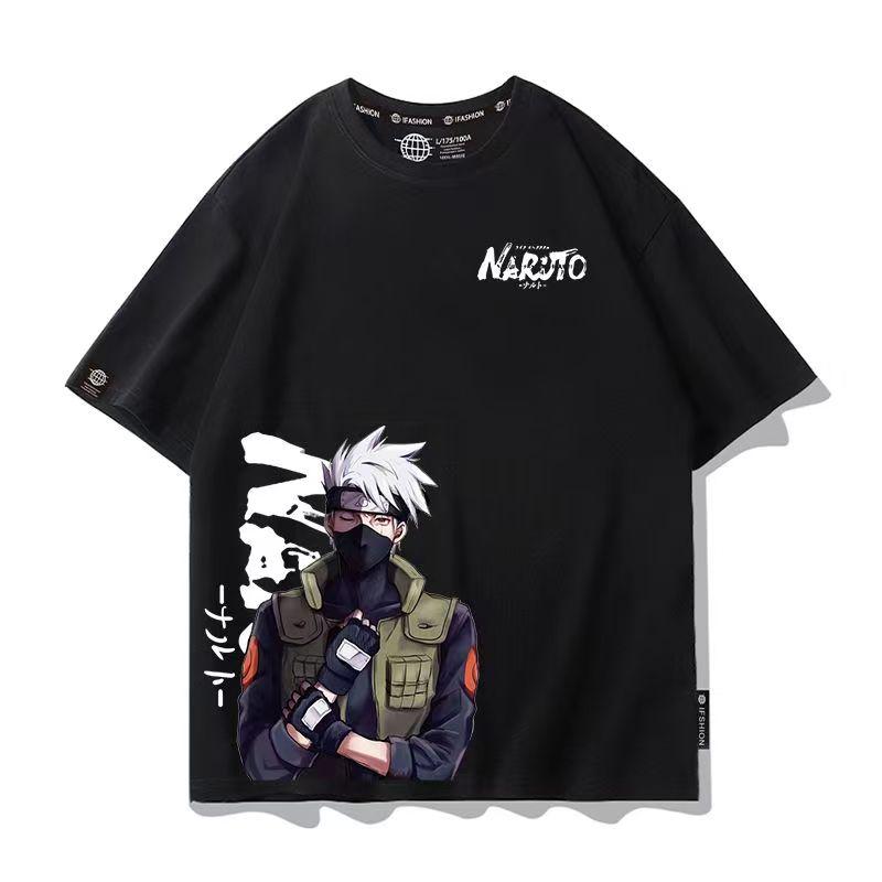 Men's Naruto Anime Graphic T-Shirt, Sasuke Uchiha & Pain Akatsuki Oversized , Summer Loose Fit Casual Streetwear for Boys&Girls