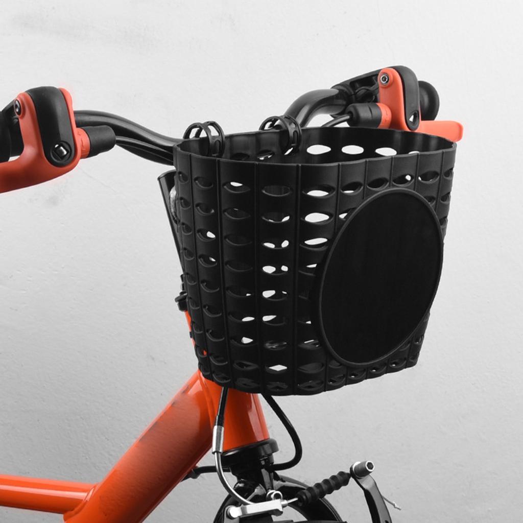Bicycle Basket Hollow Plastic Basket Easy Install Quick Released Basket Suitable for Any Type of Bikes
