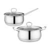 Lecoo Star Chef 2-Piece Stainless Steel Pot Set