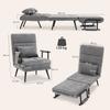 Sleeper Chair 3-in-1 Foldable Chair with Sleep Function, 186 X 60 Cm Sleeper Chair with 5-Position Adjustable Backrest