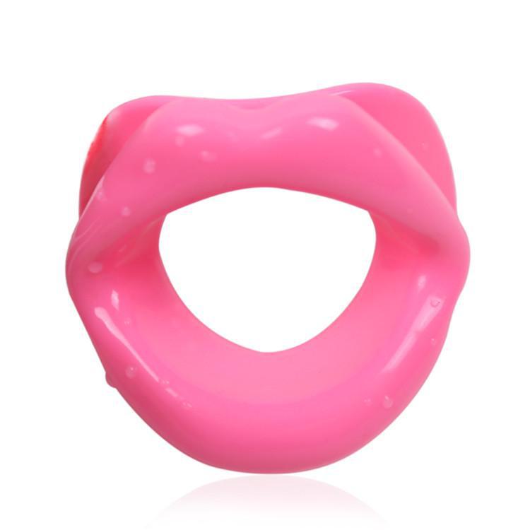Silicone Mouth Gag: Female Mouth-Shaped Adult Training Toy