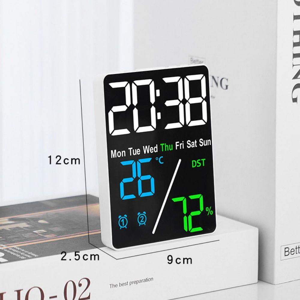Temperature Digital LED Clocks Multi-functional Display Table Clock  for Bedroom