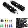 Szmsmy Motorcycle CNC Universal Footrests, Folding Foot Peg Rear Set (Black)