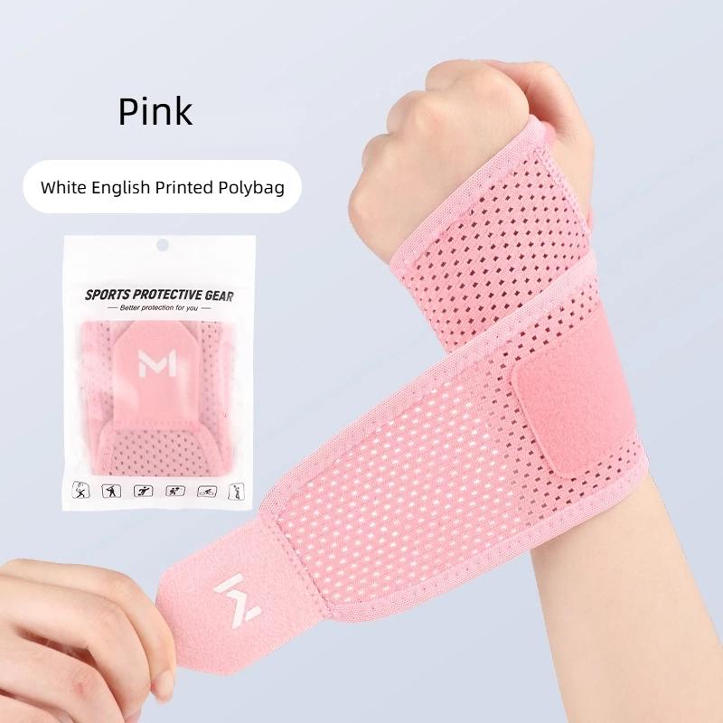 1Pcs Black Weightlifting Wristband Adjustable Wrist Strap Sports Wrist Support Brace For Men & Women Badminton Tennis Gym