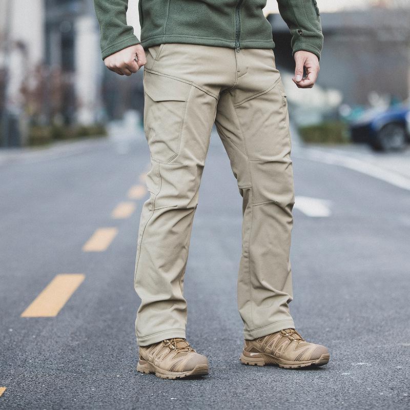 Skryté taktické plyšové kalhoty Mingpeng Consul Soft Shell Outdoor Shock Kalhoty Cargo Kalhoty Kalhoty pro dojíždění
