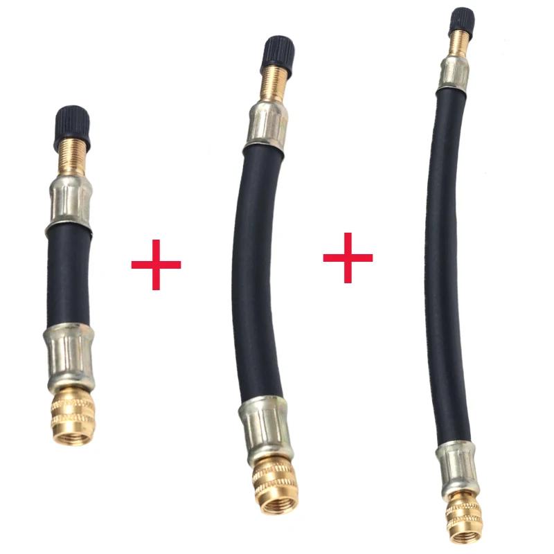 3 Stück Reifenventil Verlängerungsrohr Gummi Autovakuumventil Aufbläser Verlängerungsrohr Luftdüse Aufbläser Verlängerungsdüse 3 Größen