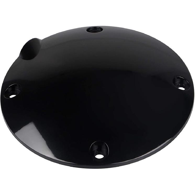 4 Hole Replacement Clutch Derby Cover Fit For 1994-2003 Harley Sportster XLH1200/883 Custom XL883C, Smooth Black