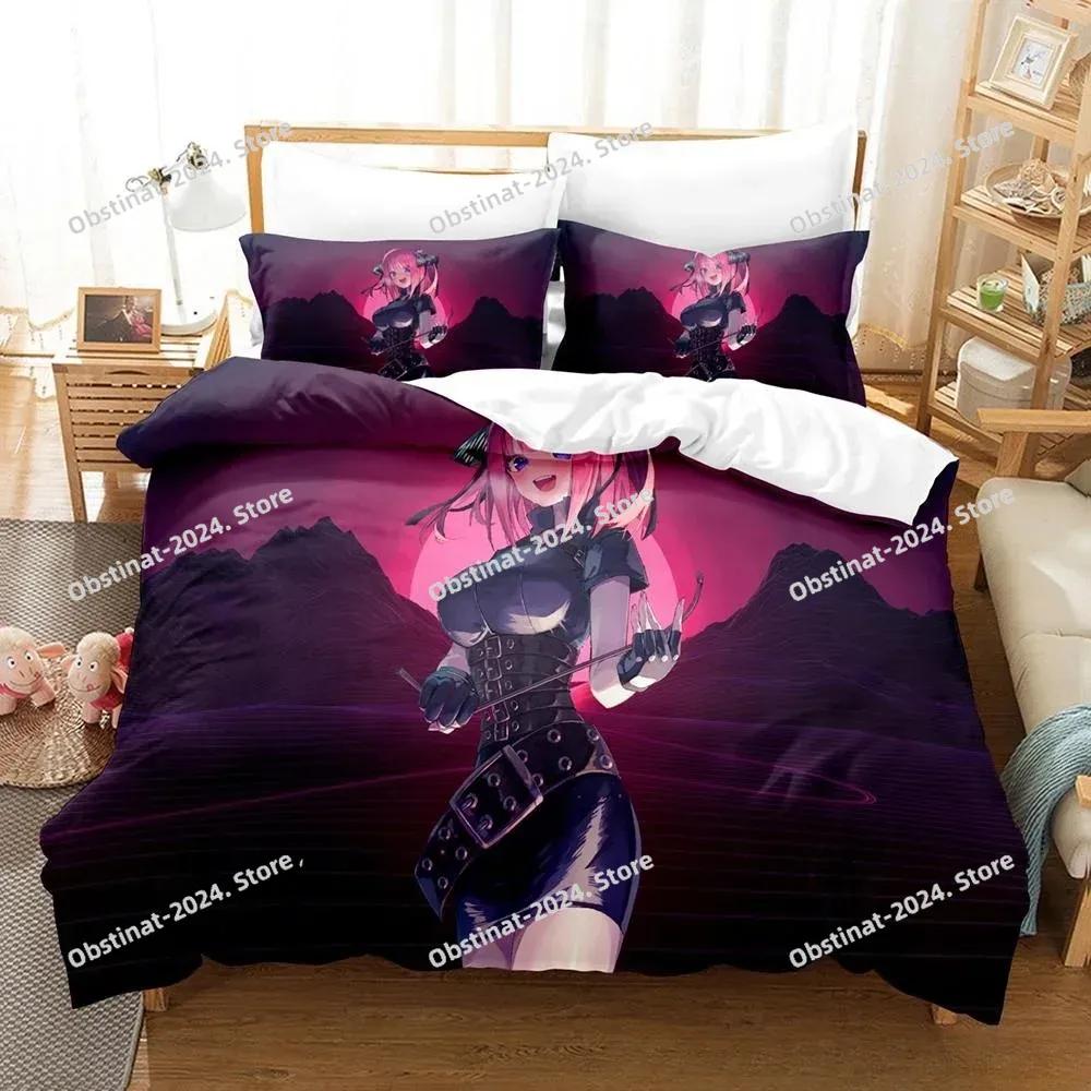 Anime Kawai Young Girls The Quintesential Quintuplets Beding Set Carton Anime thre-piece set Adult People Kid Bedrom Duvet cover Sets
