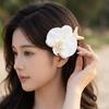 Trendy Orchid Flower Hairpin Vintage Resin Starfish Hair Clip Pearl Hair Clip  Seaside Wear