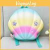 Colorful Shell Shaped Star Decoration Children Hard Shell Backpack For School