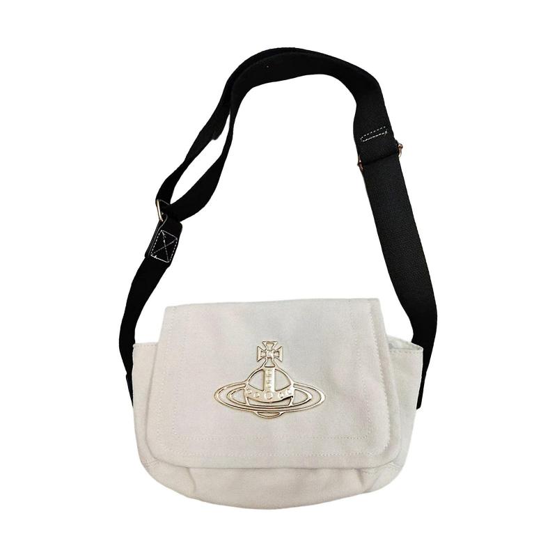 Damen Canvas Tasche Stilvoller Verstellbarer Schultergurt Einkaufstasche für Reisen Weiß