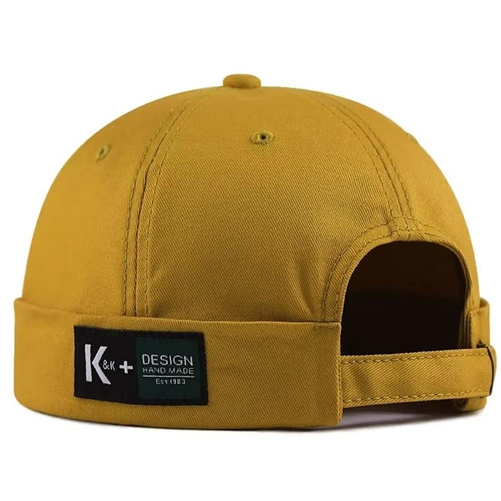 XL 62 Cap Big Head Hat Without Visor Docker Brimless Hats Vintage Beanie Hat for Men Women