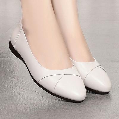 2026Zapatos Clásicos de Mujer con Punta Redonda de Alta Calidad para Primavera, sin Cordones, con Tacón Cuadrado, Zapatos Casuales de Mujer con Comodidad, Zapatos de Tacón Rojos para Primavera y Verano