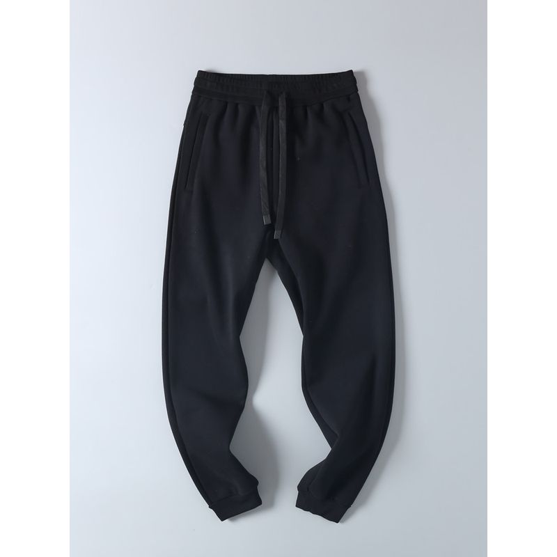 Export Men's Export Tail Goods Fall and Winter Fleece-lined Heattech Ankle-Tied Sweatpants Fashion Trendy Loose Casual Sports Trousers