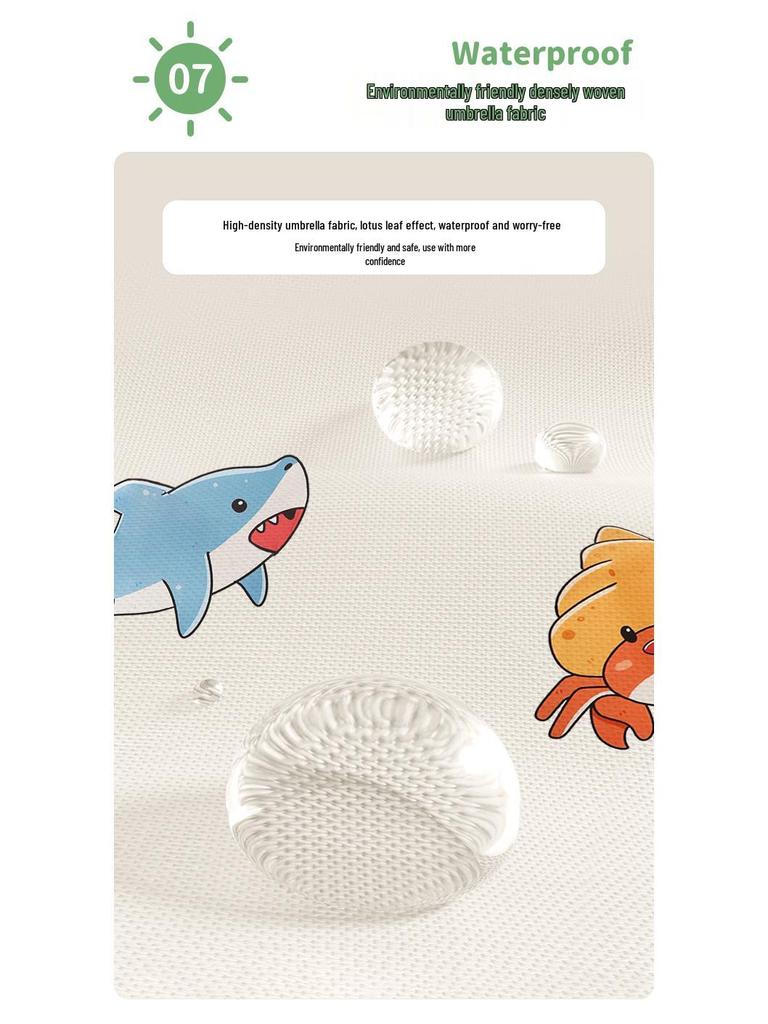 Automatic Cartoon Kids' Umbrella: Sun Protection, Windproof, Anti-lost, One-button Open/Close, Safety Anti-pinch