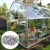 50 Stück Aluminium Muttern Set Gewächshaus Rostfreie Muttern für Terrasse Gewächshaus Zubehör
