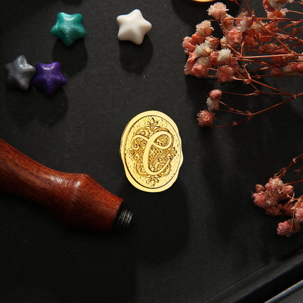 Creative Wax Sealing Head Lettering Carving Exquisite Art Seal Head DIY Manual Account Invitation Card Envelope for Scrapbooking