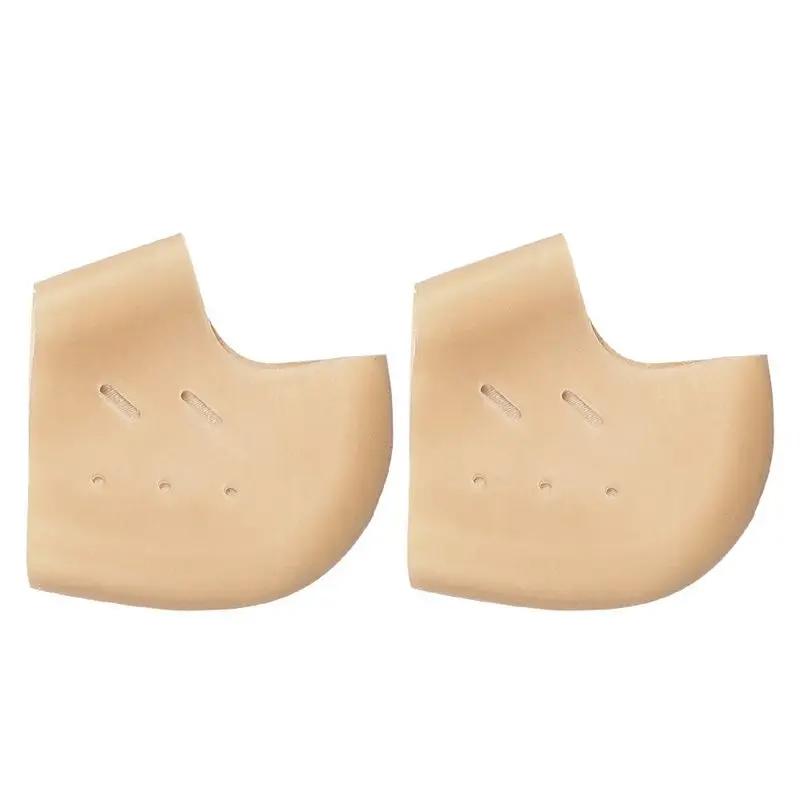 1Pair Silicone Heel Protector Gel Stockings Heel Spur Pads for Plantar Fasciitis Relief Shock Absorbing Insoles for Feet