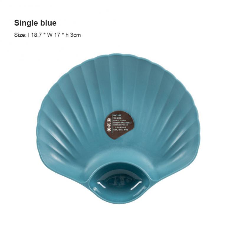 Shell Plate Green Dessert Family Sushi Breakfast Dried Fruit Snack Shell Bone Spit Plate