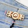Geometry Gift Jeans Accessories Anti-Exposure Brooch Tightening Waistband Pin Women Brooch