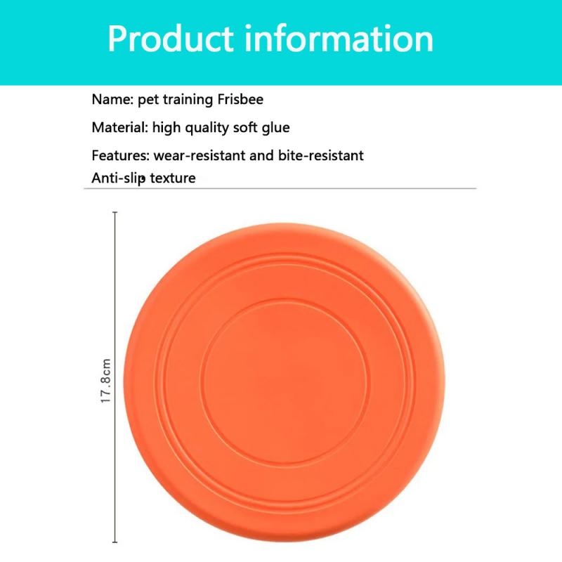 Fliegende Untertasse aus Silikon, lustiges Hunde- und Katzenspielzeug, Haustierspiel, Flugscheiben, widerstandsfähig gegen Kauen, Welpen, schnelleres Training, interaktives Haustierspielzeug